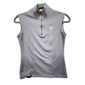 Arista Womens Sleeveless Performance Top Size XS Lavender High Neck Activewear